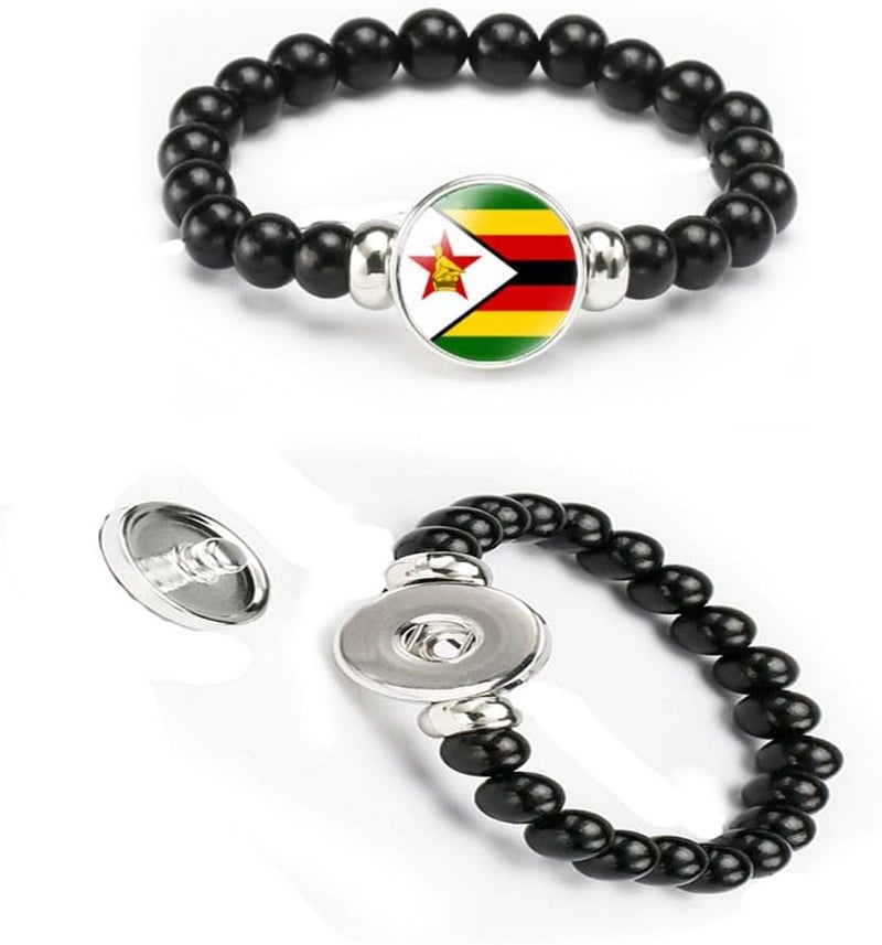 vmcoatdu National Flag Bracelet Elastic Rope Beaded Bracelet Support Your Country Travel Souvenir Gifts for Men Women - Image 4